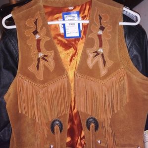 Women's suede vest